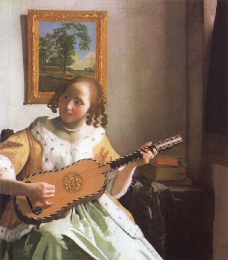 Woman is playing Guitar